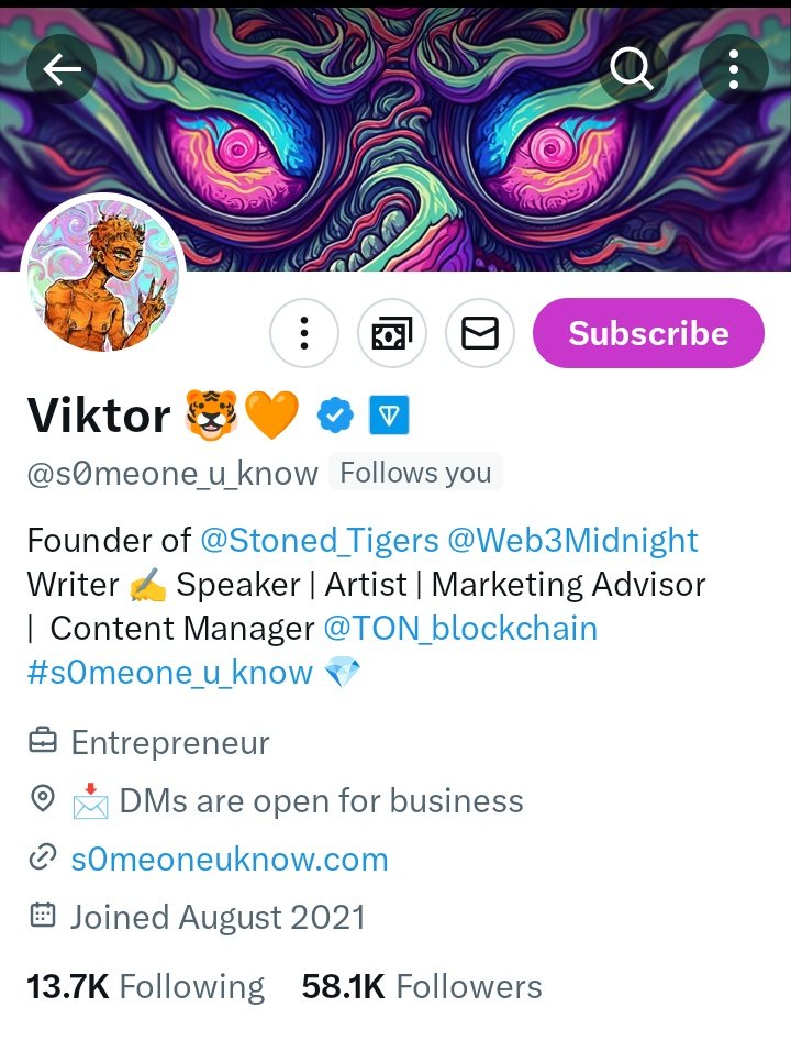 The feeling you get when you achieve something great.

Just got a follow from the biggest influencer on the Ton ecosystem 

@s0meone_u_know
