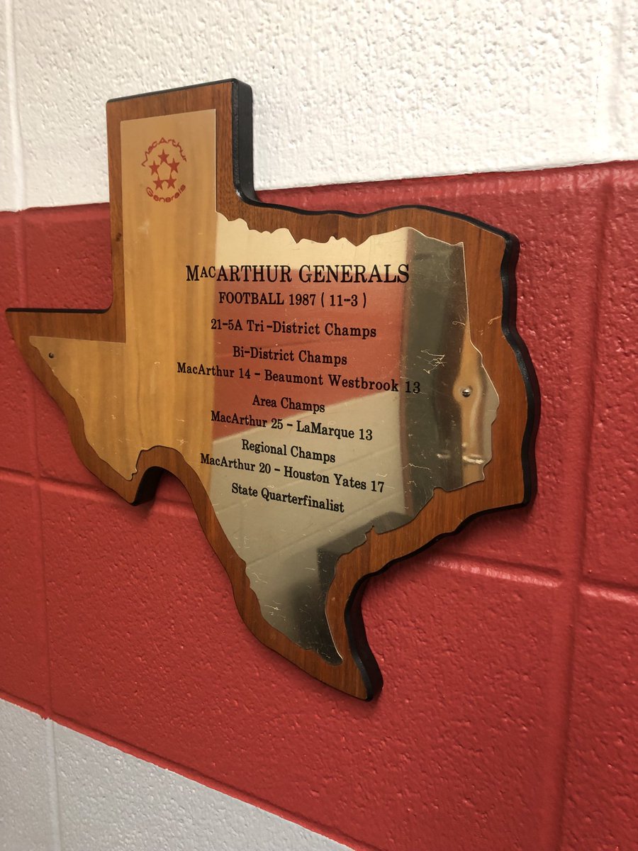 Blake Ware (@coachb_ware) on Twitter photo Found this in the bottom of a stack of old stuff. From my Junior season as a <a href="/GoBigRedFB/">MacArthur Generals</a> player. I got it hanging in my office now! #GoBigRed #MPND Found this in the bottom of a stack of old stuff. From my Junior season as a <a href="/GoBigRedFB/">MacArthur Generals</a> player. I got it hanging in my office now! #GoBigRed #MPND