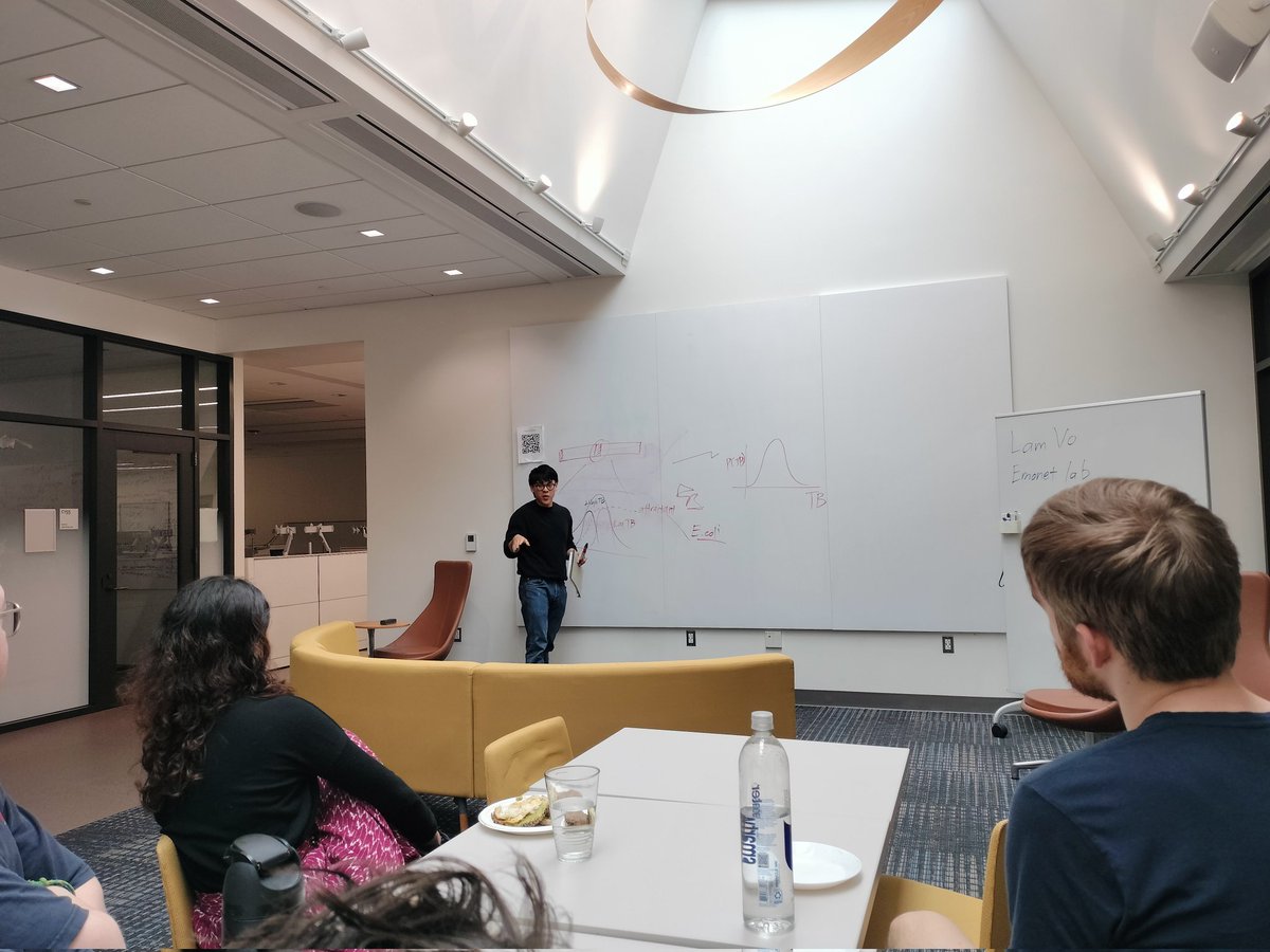 Yale QBio (@qbioyale) on Twitter photo #QBioBreakfast Chalk talk by Lam Vo <a href="/EmonetLab/">Emonet Lab</a> <a href="/MCDB_Yale/">Department of MCDB</a>
Topic: how diverse bacterial cells migrate together π¦ ππ»ββοΈ #QBioBreakfast Chalk talk by Lam Vo <a href="/EmonetLab/">Emonet Lab</a> <a href="/MCDB_Yale/">Department of MCDB</a>
Topic: how diverse bacterial cells migrate together π¦ ππ»ββοΈ