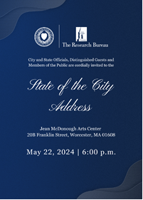 5/22, 6PM @jmacworcester: @CM_Batista delivers 'State of the City' speech presented by @TweetWorcester & @WRRBureau. Free and open to the public. @CommonTalkPod @WCACinfo @UnitedWayofCM @chamberworc @WorcesterBID @WBJournal @WorcesterDPH @masshirecenter