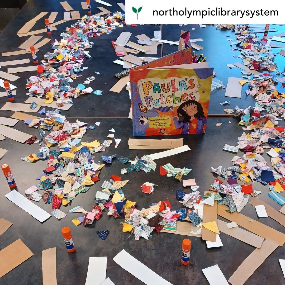 Patches for everyone! I had the best time at a virtual library visit at the Forks Library last Friday and I just got behind-the-scenes pictures and a glimpse of the activities the kiddos got to do afterward. 🥹 @FreeSpiritBooks @tcmpub