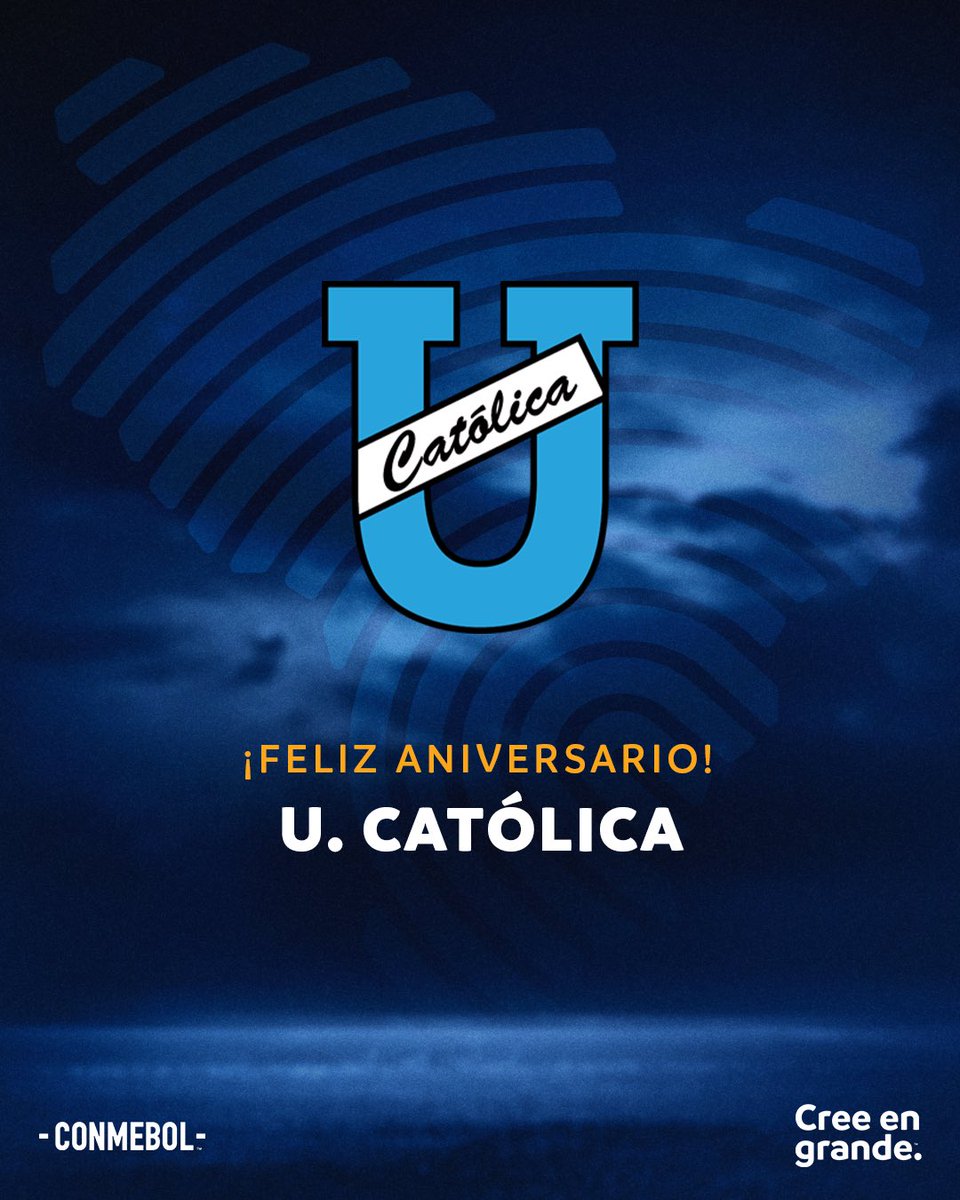 ¡Muchas felicidades, @UCatolicaEC! 🥳🇪🇨 #CreeEnGrande | #AniversarioCONMEBOL