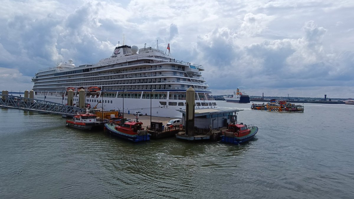 <a href="/VikingCruises/">Viking</a> Viking Neptune currently berthed at Liverpool Cruise Terminal. <a href="/CruiseLiverpool/">Cruise Liverpool</a>