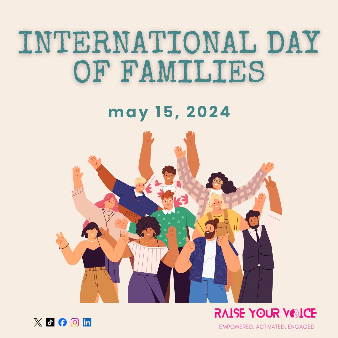 Celebrating the #InternationalDayofFamilies means recognizing and embracing the diversity of family structures that exist worldwide. It's a day to appreciate that families come in all shapes, sizes, and compositions.
🧵
#FamilyForAll #RightsAtHome #RaiseYourVoice