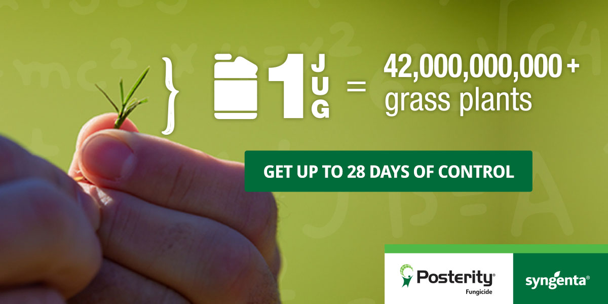 Be sure to get Posterity® on the ground first thing this spring - whether it’s for cleaning up early season Microdochium pressure, or the first dollar spot treatment. bit.ly/3Hts0Yk