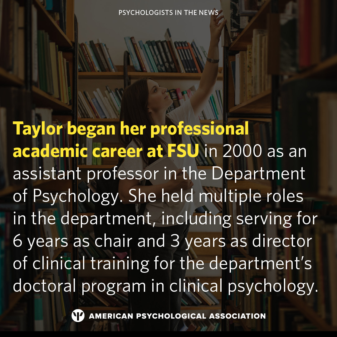 .@universityofga has named Dr. Jeanette Taylor as its new vice provost for academic affairs. Congratulations, Dr. Taylor! Read more about the recent accomplishments of top U.S. psychologists: at.apa.org/owi