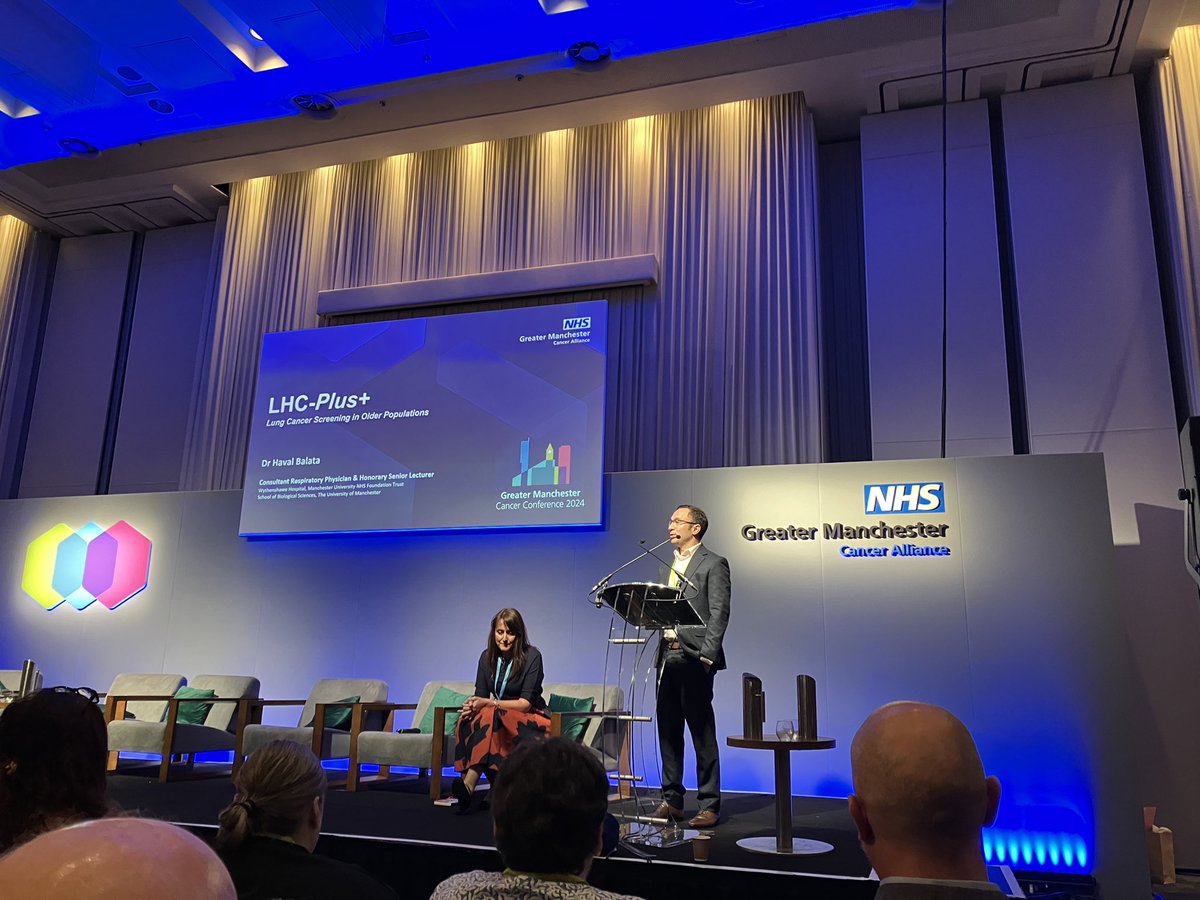 Our Responsible Clinician <a href="/hsbalata/">Haval Balata</a> presenting our LHC+ older ppl innovation project in the Early Diagnosis session at the <a href="/GM_Cancer/">Greater Manchester Cancer Alliance</a> conf #GMCC24 Hoping the results may help to shape local &amp; national LCS policy 🤞<a href="/ProfPhilCrosbie/">Phil Crosbie</a> <a href="/OFButter20/">Oliver Butterworth</a> <a href="/ZoeMerchantOT/">Zoe Merchant OT</a> <a href="/Ng_Cass/">Cassandra Ng</a> <a href="/kakahewitt/">kath hewitt</a>