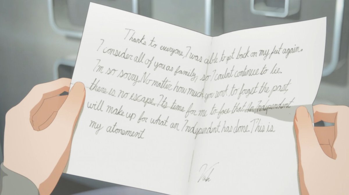 sometimes i think abt vash's workbook-perfect cursive handwriting and how much effort he spends like every waking moment trying to control how ppl perceive him. like he works so hard to present as non-threatening and friendly/cooperative. do u think he erases and rewrites words