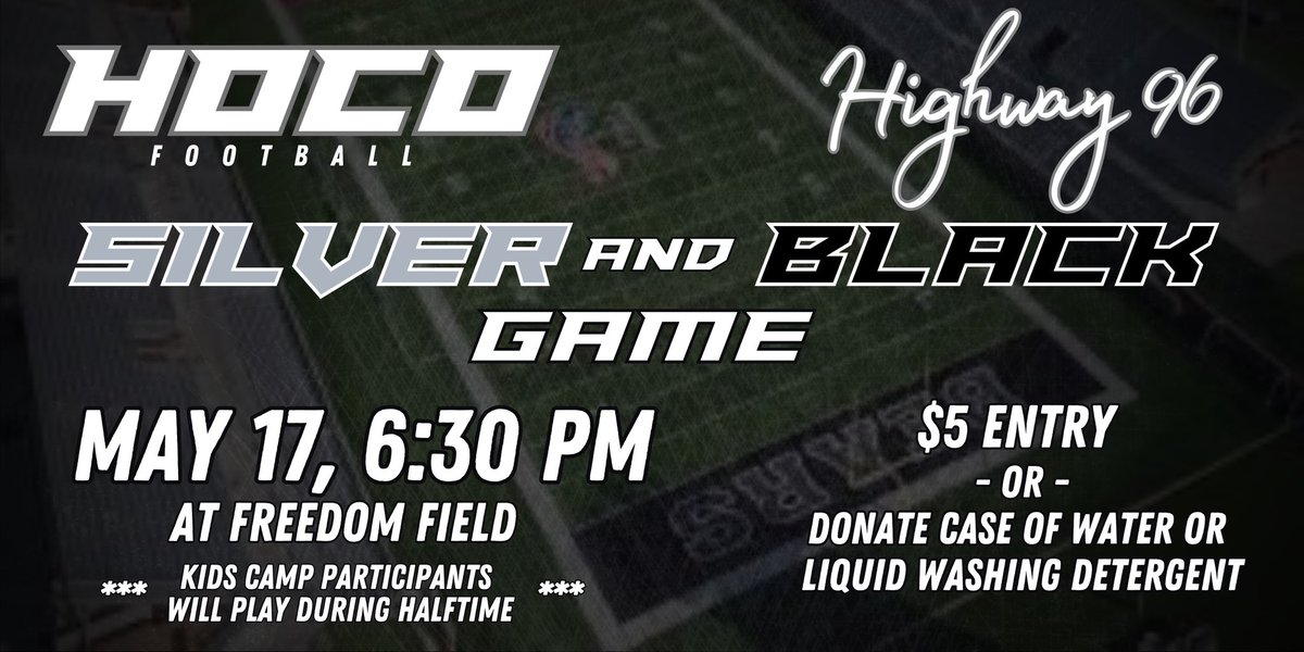 BearDownHOCO's tweet photo. Come out Friday Night! #Highway96 https://t.co/FDUQeYIhmo