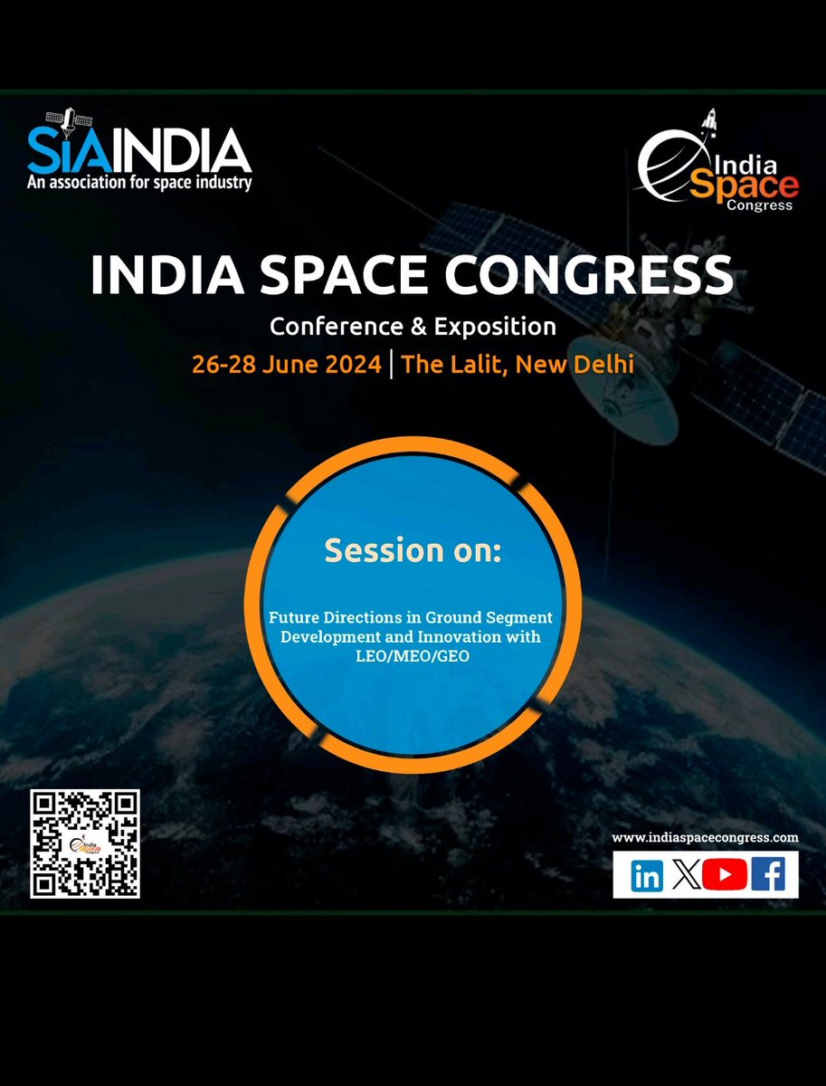 Dive into the future of satellite ground segments at the India Space Congress, June 26th-28th, 2024, The Lalit, New Delhi! Explore session on 'Future directions in ground segment development and innovation with LEO/MEO/GEO'! Register now: indiaspacecongress.com