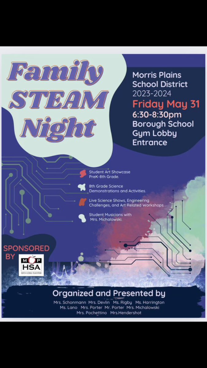 Family STEAM Night and PreK-8th Grade Art Show <a href="/WeAreMPSD/">MPSD</a>