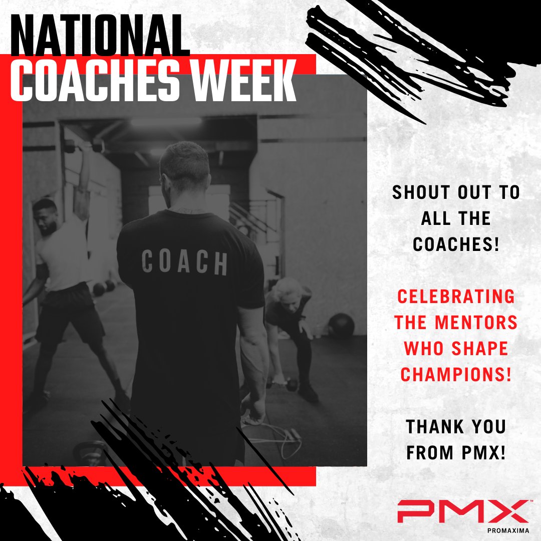 Celebrating Coaches Week! 🏆

A huge thank you to all the coaches who inspire, mentor, and lead everyone to greatness! Your dedication and passion make all the difference. 💯

#coachesweek #welovecoaches #coachesappreciation #pmxstrength #nationalcoachesweek