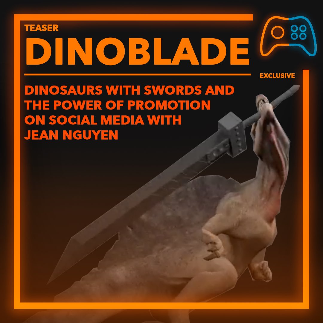 👀 Story teaser!
A game where you play as a dinosaur… with SWORDS?! 🦖 ⚔️ 

#Dinoblade creator Jean Nguyen spoke to us about building and promoting a game solo 🔧 🗣️

Available in our digital magazine - ‘Trailblazers’ - later this month!

#Overheat #Magazine #Gaming #GamingNews