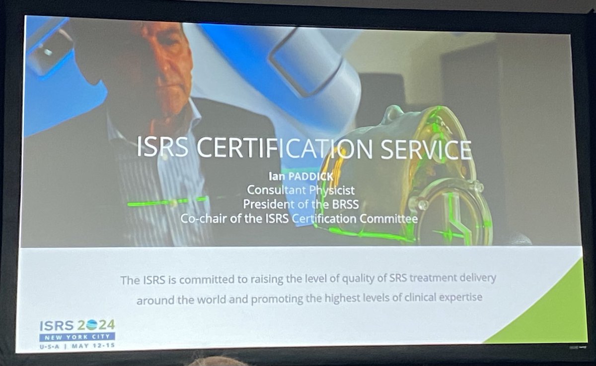 Congratulations to Dr. Levivier, ⁦@SahgalArjun⁩ and ⁦@IanPaddick1⁩ on the outstanding strategic initiatives ⁦@ISRSy⁩! The guidelines, collaboration with ⁦@ESTRO_RT⁩, educational courses and ⁦@ISRSy⁩ certification are differentiators. #ISRSUSA2024