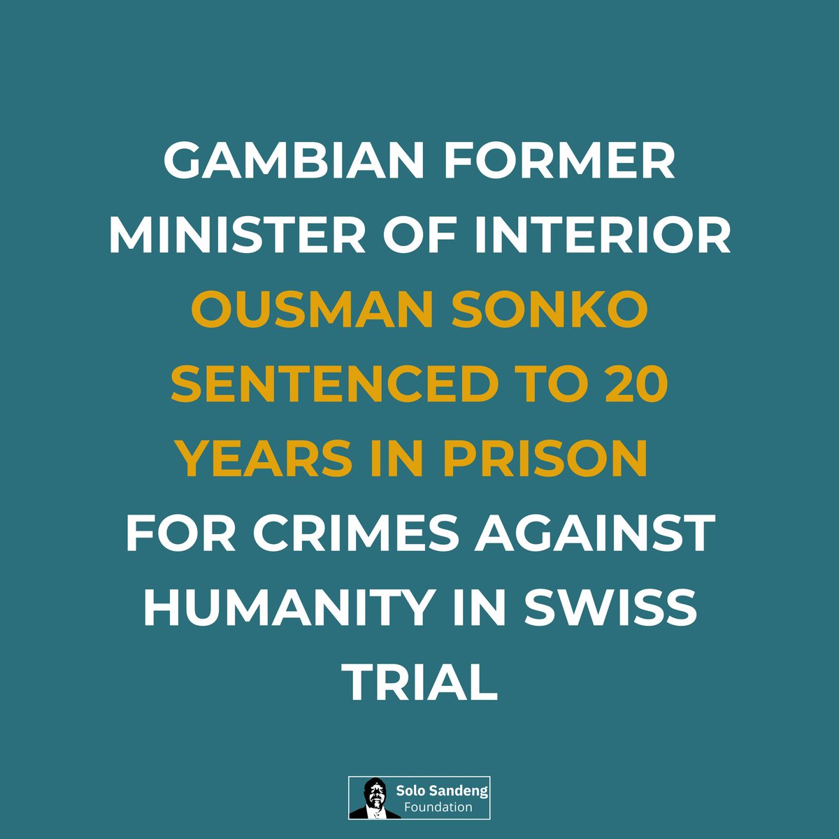 Today, Ousman Sonko, a former Gambian Minister of Interior, was convicted by the Swiss Federal Criminal Court (FCC) for crimes against humanity. The FCC found him guilty of multiple offenses dating back to 2000 under ex-President Yahya Jammeh's rule.
