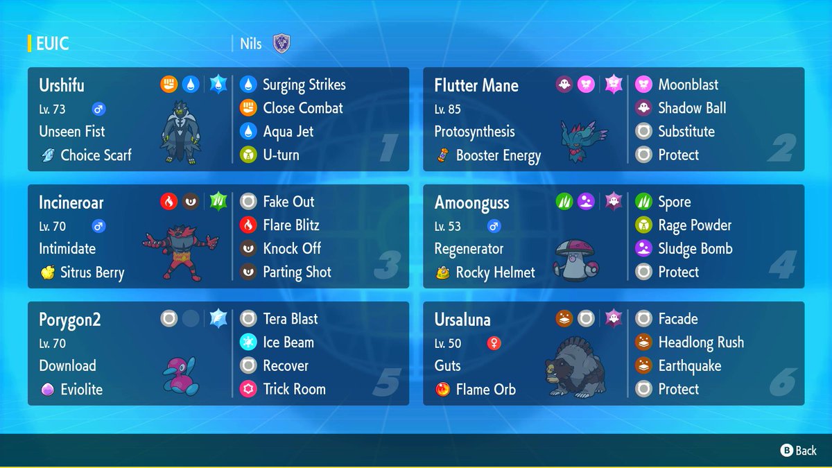 Victory Road VGC (@vgcvictoryroad) on Twitter photo A new #PokemonScarletViolet team report is out! 🥳
Today we visit the VGC Regulation Set F team that 🇺🇸 Nils Dunlop (<a href="/NilsDunlop/">Nils Dunlop</a>) used to win the 2024 Europe International Championships, the largest tournament ever! 🥇
🔗 victoryroadvgc.com/2024/05/15/nil…
⬇️🧵⬇️ A new #PokemonScarletViolet team report is out! 🥳
Today we visit the VGC Regulation Set F team that 🇺🇸 Nils Dunlop (<a href="/NilsDunlop/">Nils Dunlop</a>) used to win the 2024 Europe International Championships, the largest tournament ever! 🥇
🔗 victoryroadvgc.com/2024/05/15/nil…
⬇️🧵⬇️