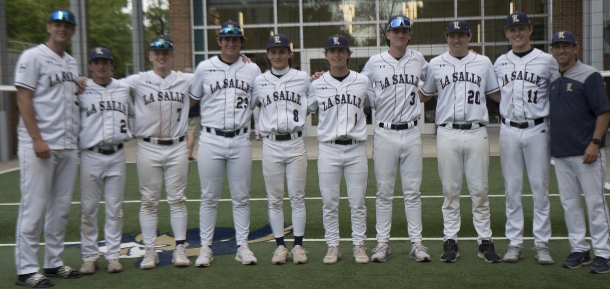 Congrats to our seniors who will be playing ball next year in college. <a href="/LaSalle_Sports/">La Salle Sports</a>

Connor Crabtree (<a href="/connorcrabtree_/">Connor Crabtree</a>) - Manhattan
CJ Massella (<a href="/CjMassella/">CJ Massella</a>) - Marymount 
Frank Provenzano (<a href="/FProvenzano2024/">Frank Provenzano</a>) - Holy Family
Logan Potter (<a href="/LoganPotter35/">Logan Potter</a>) - Catholic University