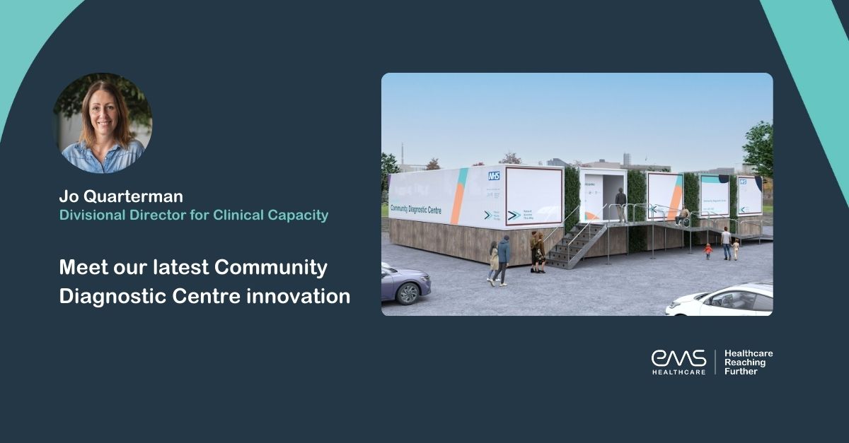 📣 Introducing our latest innovation Divisional Director for Clinical Capacity, @Jo_EMSH introduces our new #CommunityDiagnosticCentre solution to support with delivering a range of accessible diagnostic tests closer to home. 🔗ems-healthcare.com/news/meet-our-…