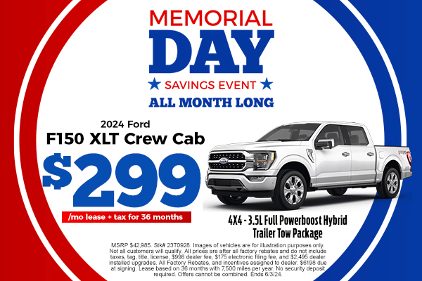 Get your Memorial Day Savings all month long at #LakelandFord - Drive the 2024 F-150 XLT for just $299/mo
FIND YOURS >>> lakelandford.com/searchnew.aspx…
#NewTruck #F150 #MemorialDay #FordTrucks #LakelandFL #TampaFL #GreatDeals #GreatService