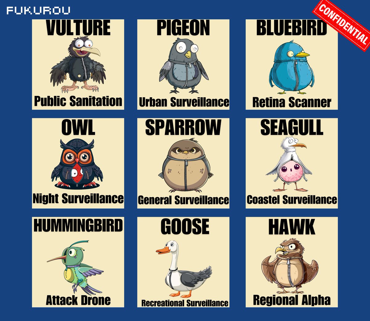 GM 🦉

Be careful who is watching from the trees.
Learn the truth. Birds aren't real.

$FUKU #BirdsArentReal #memecoin

Fukurou.xyz