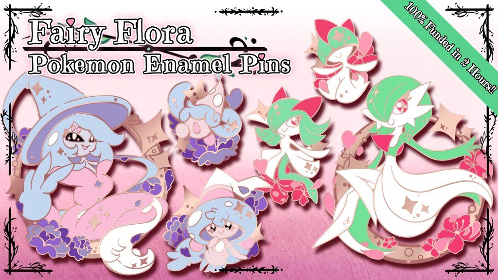 Please check out @Braivety's new Kickstarter for Pokémon enamel pins! Her art and products are high quality, and as a long-time customer I'm excited to see these designs come to life ✨