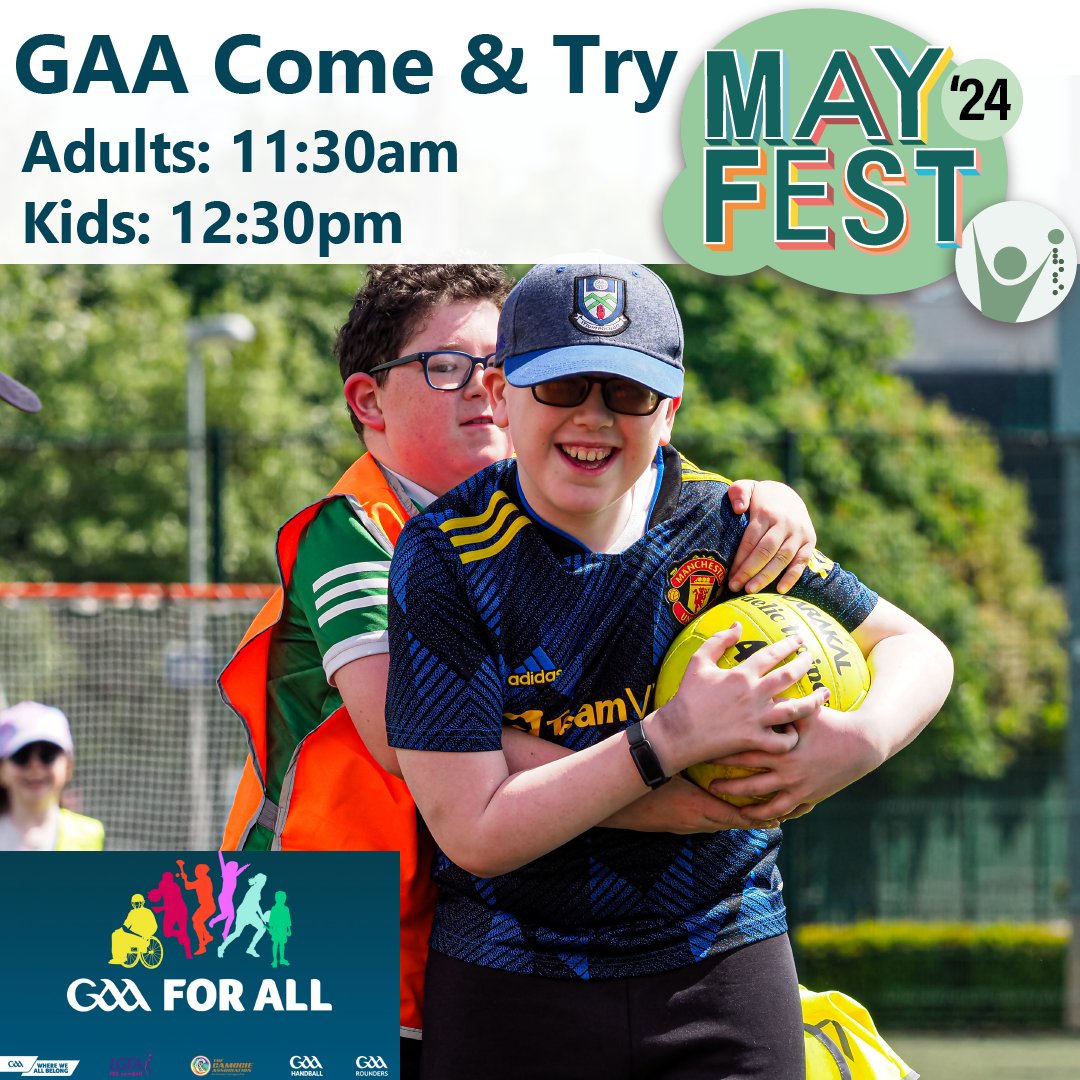 🔟Days to go to #MayFest24 Purchase your ticket today and take part in the GAA session. The adults session at 11:30 or the kids at 12:30. You can access the full timetable of events and secure your ticket on our website 👉 visionsports.ie/mayfest/ #VisionSportsIRE