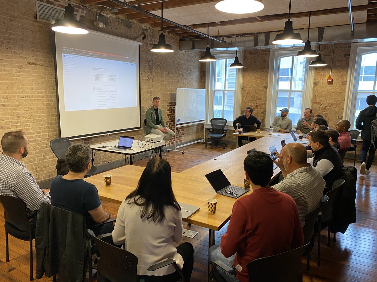 developmentseed (@developmentseed) on Twitter photo We've brought together a small group involved in building Large Earth Models to share approaches, results, current challenges, & future aspirations.
<a href="/EarthGenome/">Earth Genome</a> <a href="/OurRadiantEarth/">Radiant Earth</a> <a href="/IBMResearch/">IBM Research</a> <a href="/MSFTResearch/">Microsoft Research</a> <a href="/NASAEarth/">NASA Earth</a> <a href="/UAHuntsville/">University of Alabama in Huntsville (UAH)</a> <a href="/myzeusai/">Zeus AI</a> <a href="/Satellogic/">Satellogic</a> <a href="/ClarkUniversity/">Clark University</a> @brunosan We've brought together a small group involved in building Large Earth Models to share approaches, results, current challenges, & future aspirations.
<a href="/EarthGenome/">Earth Genome</a> <a href="/OurRadiantEarth/">Radiant Earth</a> <a href="/IBMResearch/">IBM Research</a> <a href="/MSFTResearch/">Microsoft Research</a> <a href="/NASAEarth/">NASA Earth</a> <a href="/UAHuntsville/">University of Alabama in Huntsville (UAH)</a> <a href="/myzeusai/">Zeus AI</a> <a href="/Satellogic/">Satellogic</a> <a href="/ClarkUniversity/">Clark University</a> @brunosan