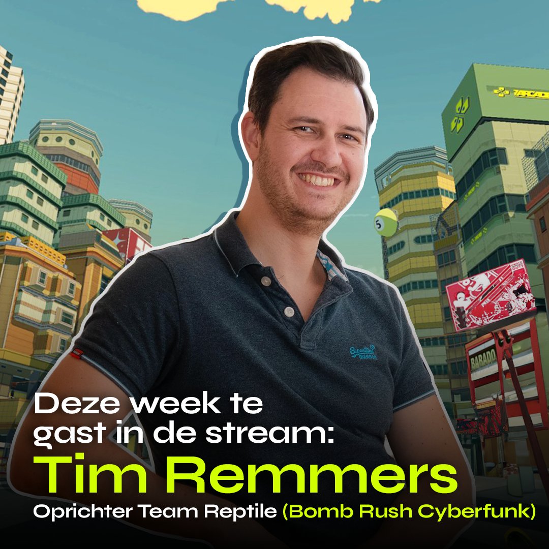 Aanstaande vrijdag om 16:00 zal @RemmersTim aanwezig zijn tijdens onze livestream om over Team Reptile en zijn werk binnen de game industrie te praten.

Heb jij vragen voor Tim? Laat het ons weten in de comments 😊