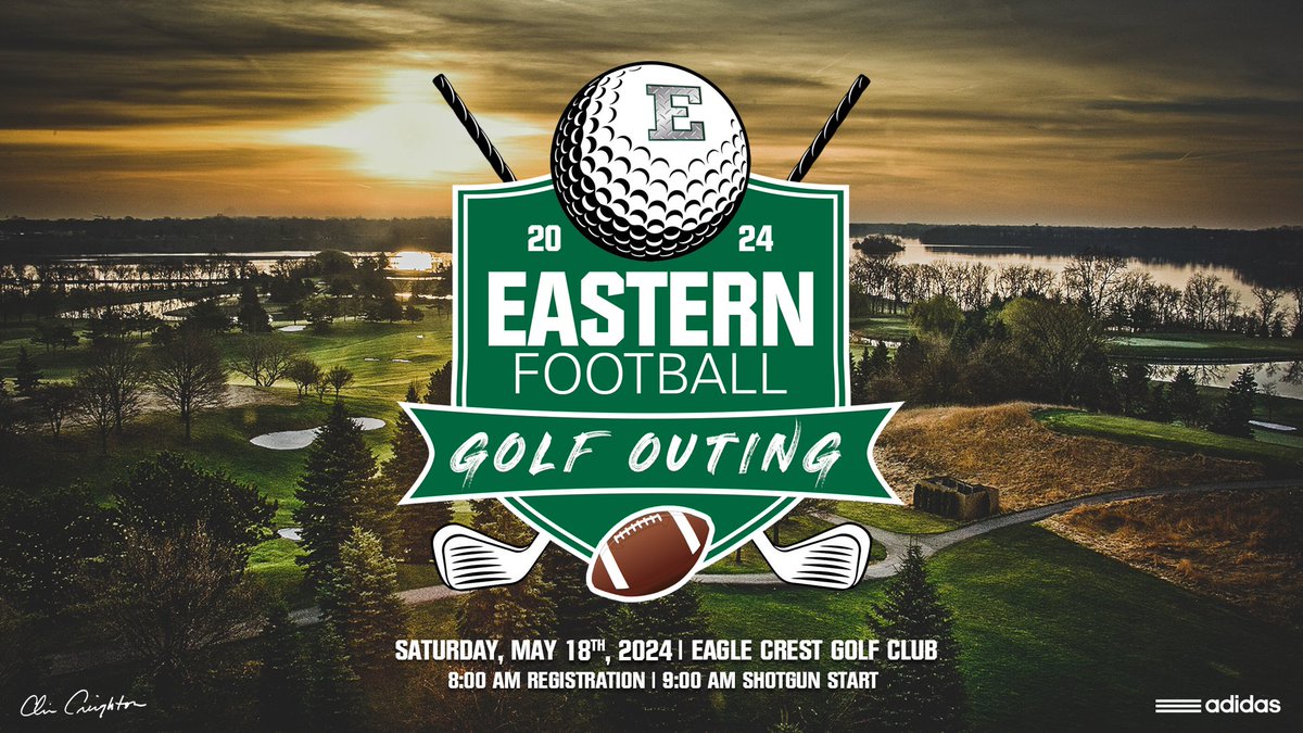⛳️ LAST DAY TO REGISTER ⛳️ Register NOW for our 20th Annual EMU Football Golf Outing on Saturday, May 18th, 2024. Register to play at ⬇️ emueagles.com/EMUFootballGol… #ETOUGH ⛓️