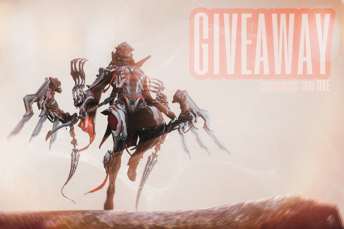 ⚠️
150 platinum giveaway thanks to @PlayWarframe 🎉😏.

- Retweet & like
- Follow my account
- Optional: Who do you think will get a deluxe skin next?

- Deadline: 19/5/24 {16:00CET}

Ps Another 150 plat giveaway in my discord.