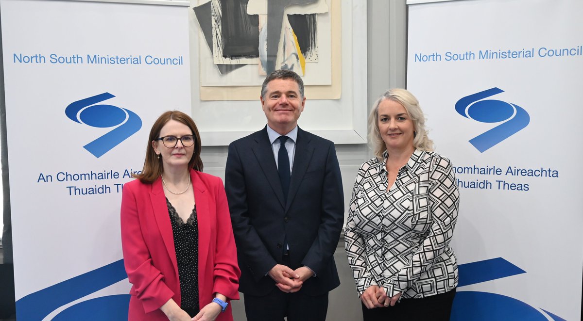 Minister @Paschald hosted the @SEUPB Sectoral Meeting of the North South Ministerial Council today, which was attended by Northern Ireland Minister for Finance @CArchibald_SF and Junior Minister at the Executive Office @PamCameronDUP. Read more 👇 🔗 tinyurl.com/2uakmr34