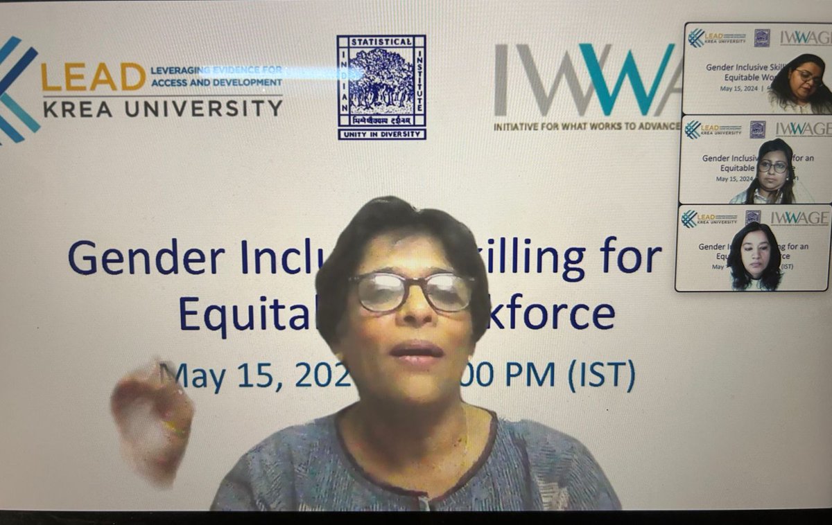 cecfee's tweet image. #Happeningnow

Our next panelist #SusanThomas @SEWABharat talks about the reasons for decreasing FLFP as #multilayered &amp;amp; #multidimensional. 

@EfD_initiative @WinEED_EfD @LEADatKrea @IWWAGEIFMR @BMGFIndia
