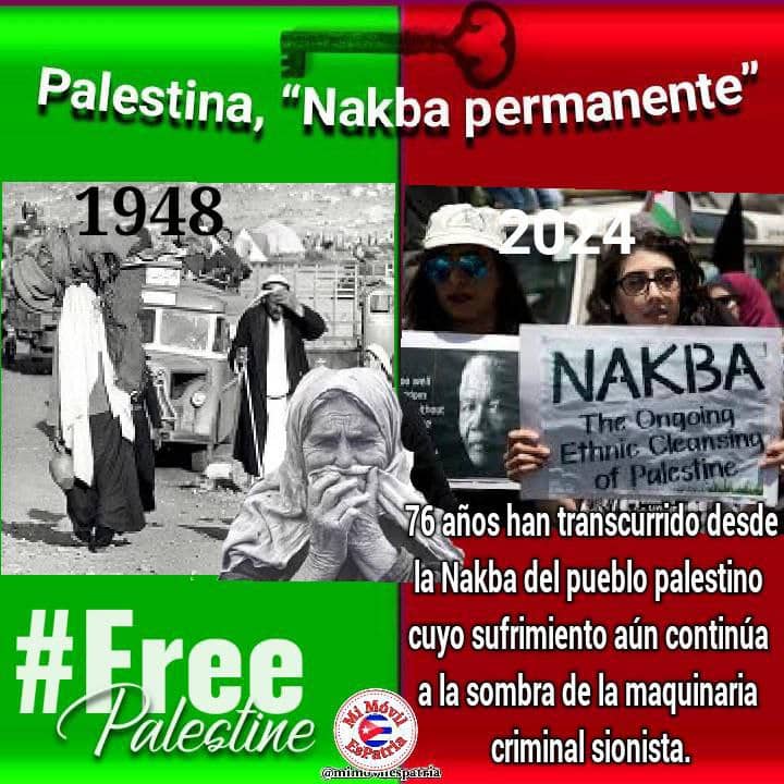 Nakba Palestina.
#FreePalestine #CubaPorLaPaz #Camagüey  #CubaMined