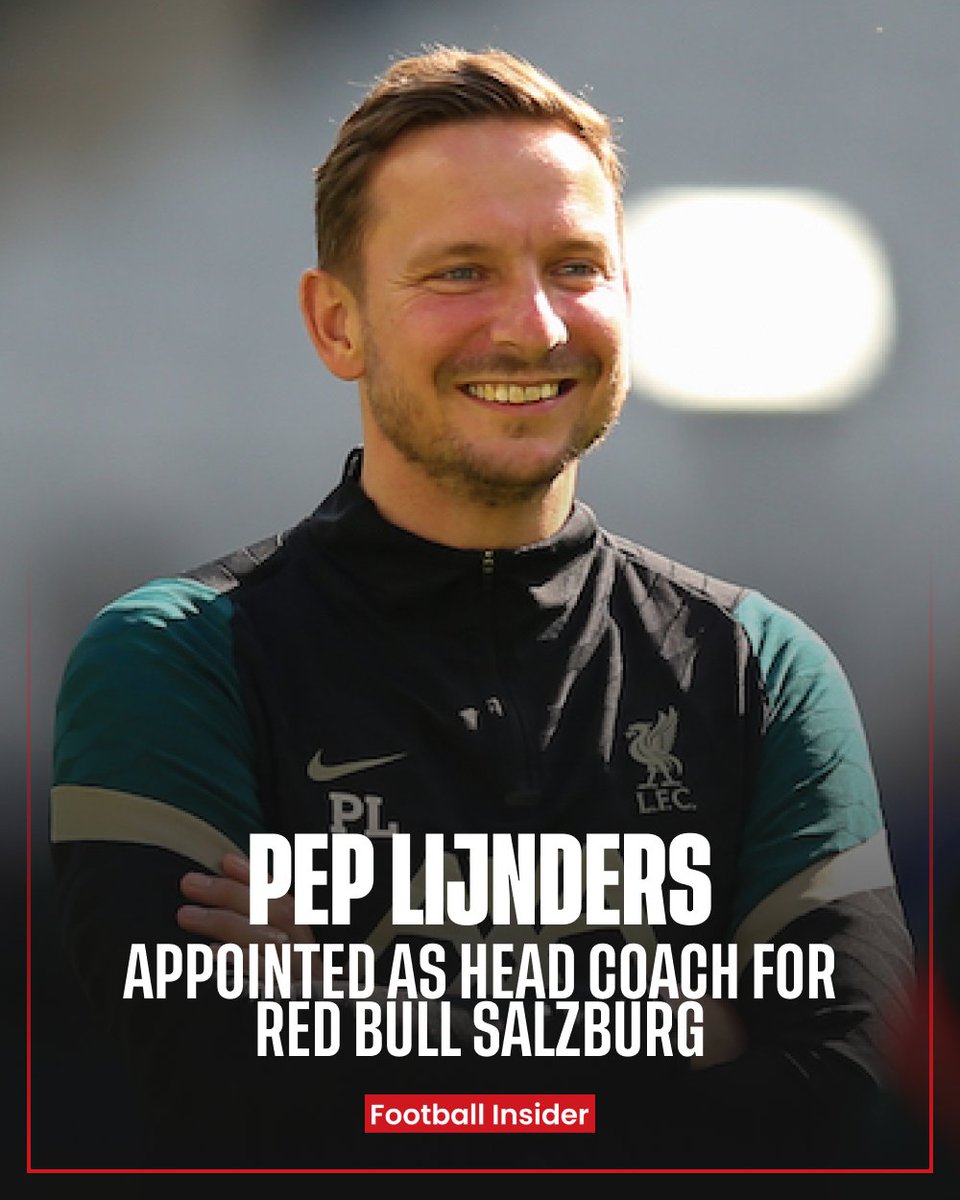 🚨 Liverpool N°2 Pep Lijnders has been appointed as head coach for Red Bull Salzburg. 👏