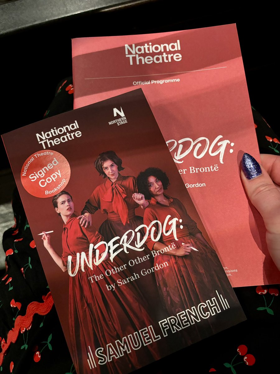 Mini Branwell and I are excited for this afternoon’s viewing - Underdog: The Other Other Brontë at the National Theatre ✨ Particularly intrigued to see the depiction of Branwell!! (So it counts as research, right?! 😉) #TeamBranwell 💛