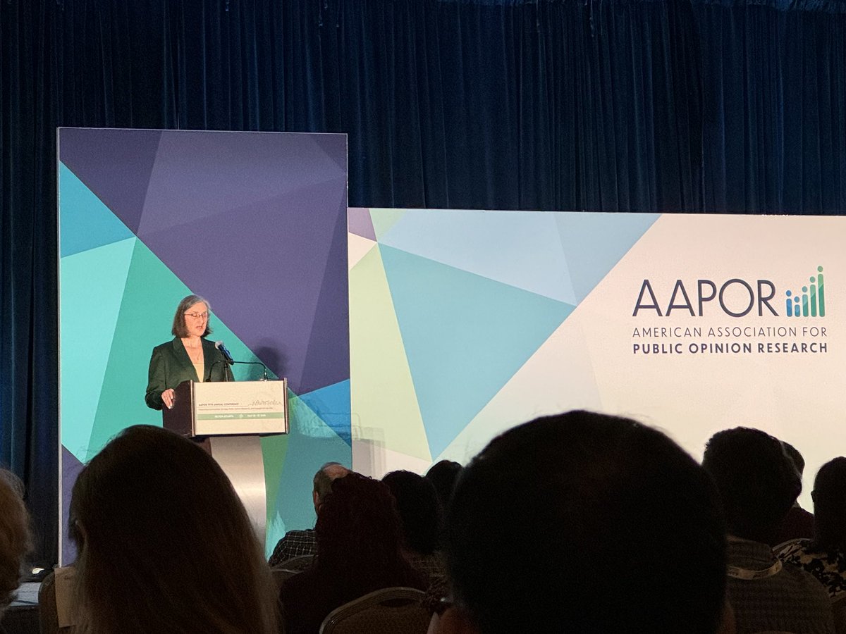 Jenn Agiesta, @aapor’s excellent president and the director of polling @cnn, talks about how important the work of AAPOR is as the next presidential election approaches. A great time to revisit AAPOR’s vision and mission! #AAPOR24