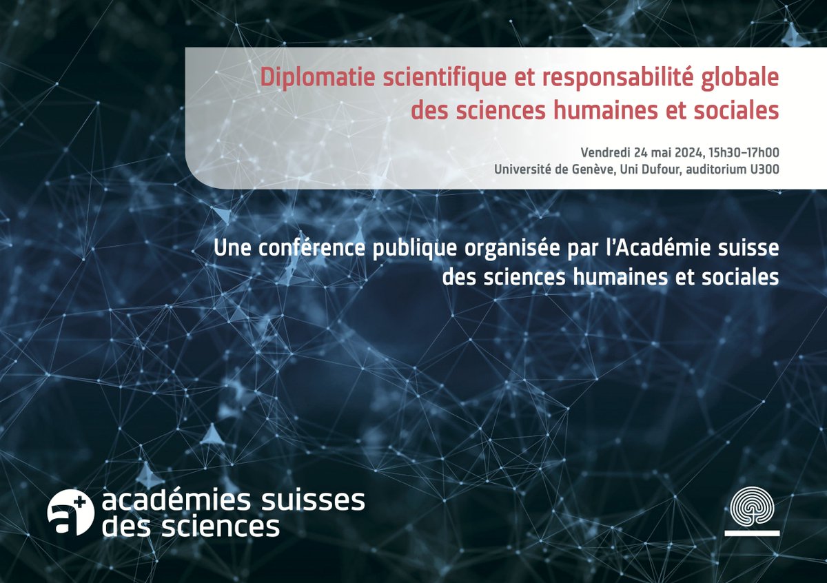 SAGW (@sagw_ch) on Twitter photo #Conférence publique organisée par l'ASSH, vendredi 24 mai à #Genève. Entrée gratuite, sans inscription. Traduction simultanée ➡ DE/FR/EN. Avec Nicolas Levrat (<a href="/GSI_UNIGE/">GSI — UNIGE</a>), Géraldine Pflieger (<a href="/UNIGEnews/">Université de Genève</a>), Yves Flückiger (<a href="/academies_ch/">Akademien der Wissenschaften Schweiz</a>). Plus d'info ⬇️
#science #diplomacy #Conférence publique organisée par l'ASSH, vendredi 24 mai à #Genève. Entrée gratuite, sans inscription. Traduction simultanée ➡ DE/FR/EN. Avec Nicolas Levrat (<a href="/GSI_UNIGE/">GSI — UNIGE</a>), Géraldine Pflieger (<a href="/UNIGEnews/">Université de Genève</a>), Yves Flückiger (<a href="/academies_ch/">Akademien der Wissenschaften Schweiz</a>). Plus d'info ⬇️
#science #diplomacy