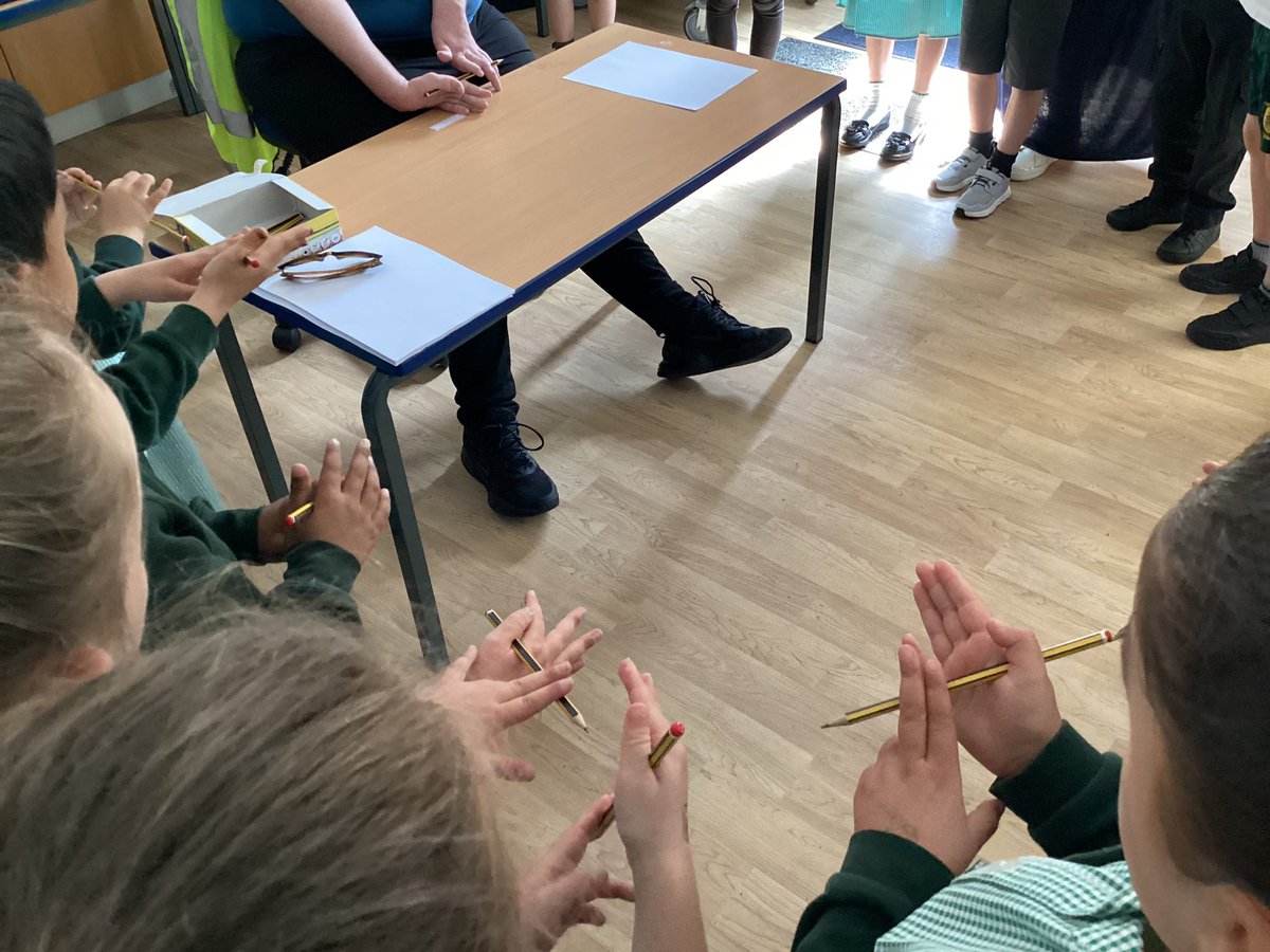 2S have been experiencing life from a different perspective this afternoon. Bart has been showing 2S how he writes and gets up when he has fallen down and they have been having a go themselves and appreciating seeing life through another’s eyes. Miss S