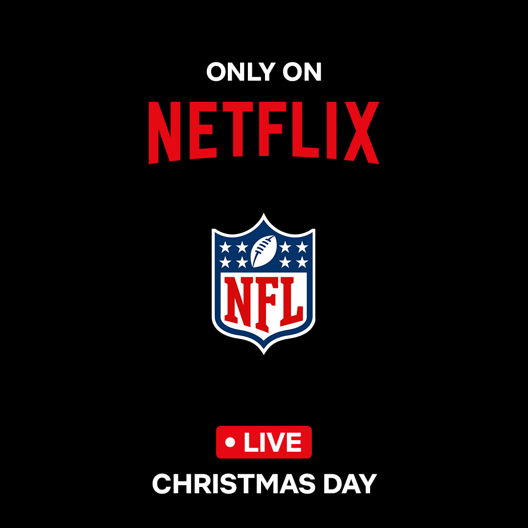 You can’t spell Netflix without “NFL” 

Netflix will be the home to watch the NFL’s 2024 Christmas Day games LIVE! netflix.com/tudum/articles…