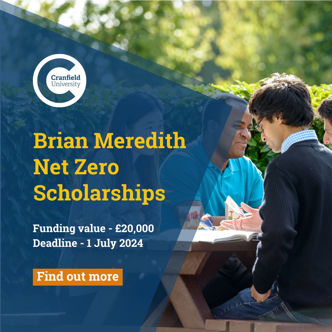 📣 10 exclusive scholarships available!

We are looking for outstanding UK students with an equally outstanding passion for helping the world achieve net zero!

Find out more: cranfield.ac.uk/funding/fundin…