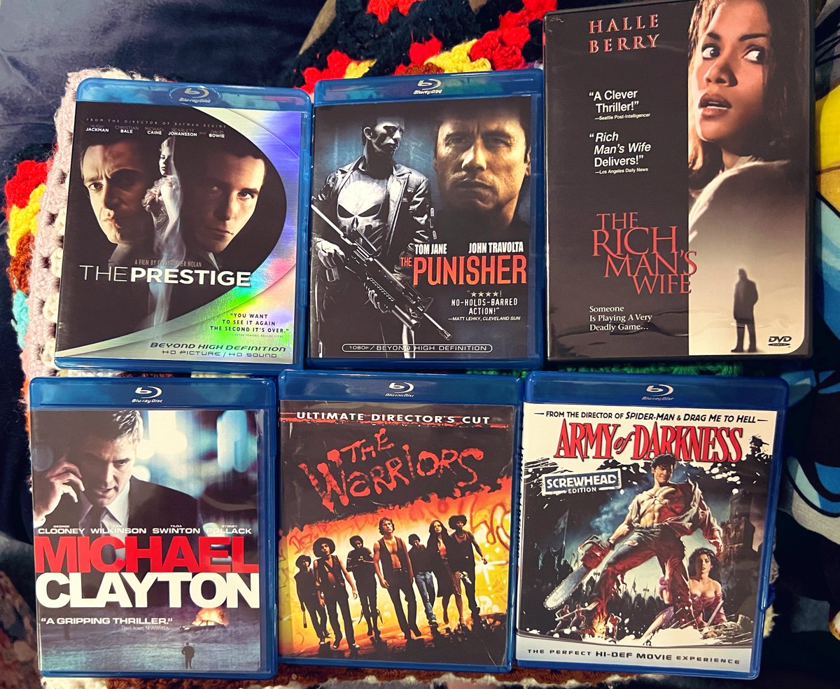 Never give up looking in the Savers thrift stores… Nice little 2 bucks a piece Blu-ray snag on a quick stop home… #moviemania 🎞️ #collectingphysical 📀 @CardiacDrop 💫