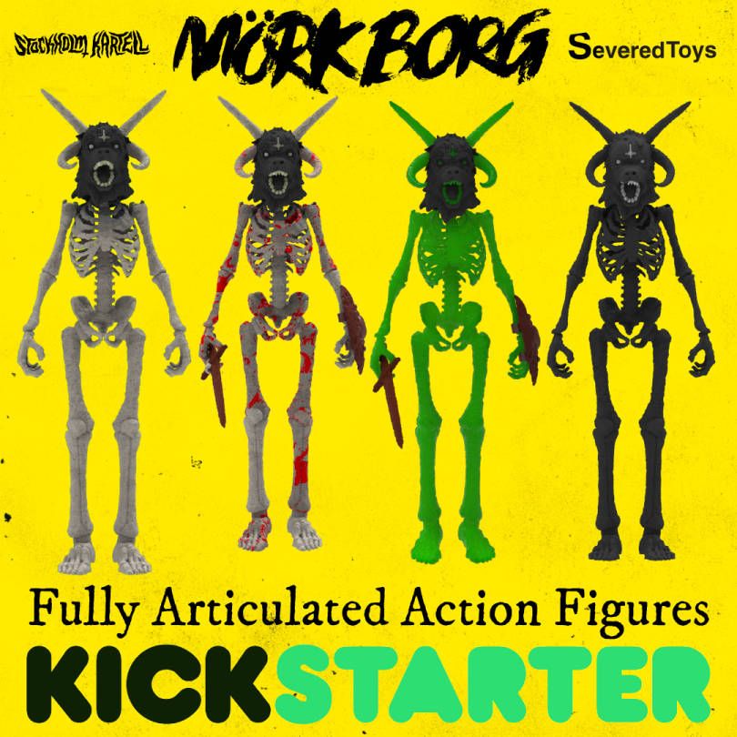 Severed Toys x Stockholm Kartell - DREAD RISEN Mörk Borg Action Figure on Kickstarter! dlvr.it/T6wFP1 #ActionFigure #CrowdFunding #Kickstarter #Skull