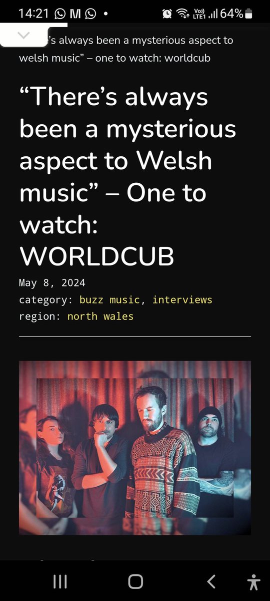 Thank you @BuzzMagWales for this interview with @worldcubworld who release their new album 'Back to the Beginning' this Friday! buzzmag.co.uk/one-to-watch-w…
