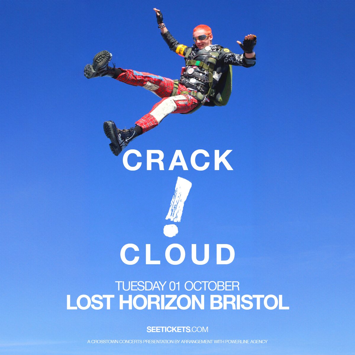 Crack Cloud play @LostHorizonHQ on Tuesday 1st October. Tickets are on sale Friday 17th May at 10am: crosstownconcerts.seetickets.com/event/crack-cl…