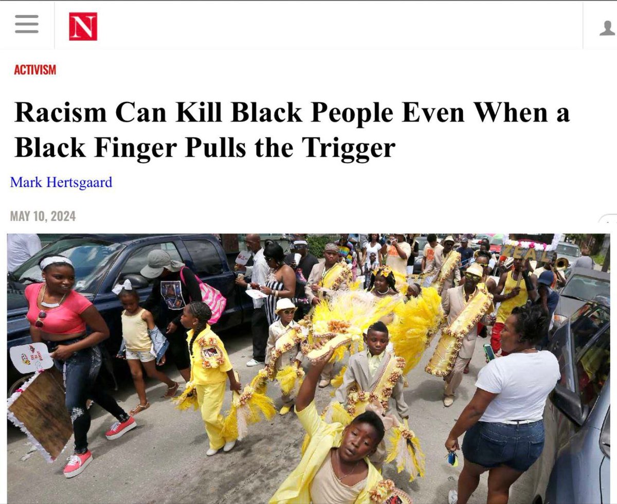 What's racist today? Today, a black person shooting a black person is racist.