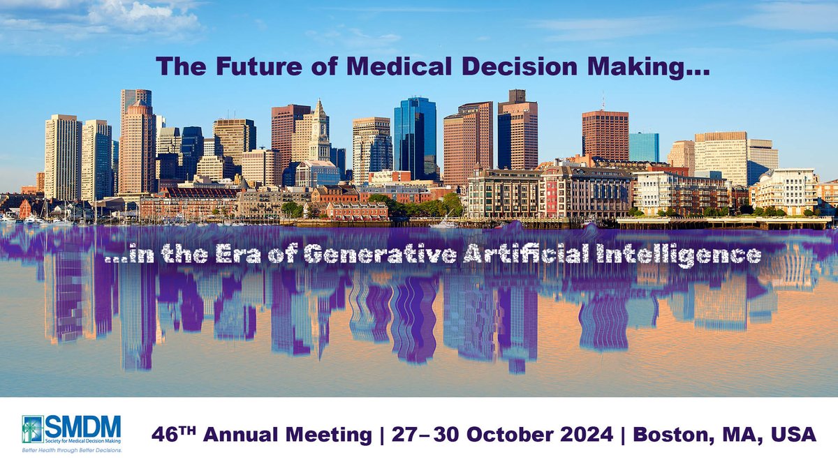 Jag Chhatwal (@jagchhatwal) on Twitter photo Friday is the deadline. Submit your 46th Annual Meeting abstract for consideration today: loom.ly/pHJW4-E
<a href="/socmdm/">Society for Medical Decision Making (SMDM)</a> Friday is the deadline. Submit your 46th Annual Meeting abstract for consideration today: loom.ly/pHJW4-E
<a href="/socmdm/">Society for Medical Decision Making (SMDM)</a>