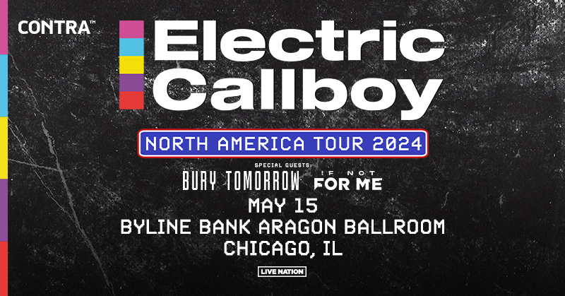 🎶TONIGHT🎶 Electric Callboy with Bury Tomorrow & If Not For Me ‼️ ⏰ Doors at 5PM, Show at 6PM 🎫 Tickets still available: livemu.sc/4dFGLpu 🔎 Review our venue policies: livemu.sc/4akoiMu We look forward to seeing you!