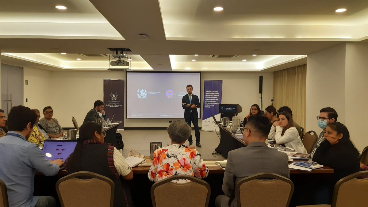 #PAMAD Collaborative dialogue and relevant insights from diverse ministries this week in Guatemala as we tackle the pressing issue of loss and damage and climate-induced displacement @marnguate @OIMGuatemala Red more about PAMAD 👉 bit.ly/3WHdqoI