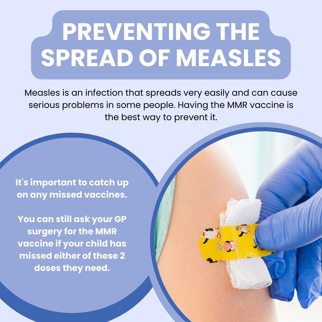 MMR vaccine effectively prevents potentially life-threatening diseases like measles, mumps, and rubella. Protect yourself and those around you—get vaccinated today! For more information, go to nhs.uk/vaccinations/m…

#MMRVaccine