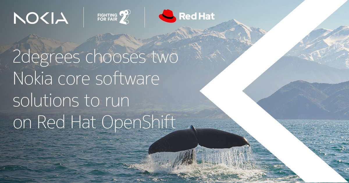 We are pleased to announce that the New Zealand communication service provider, @2degreesmobile has chosen Nokia Registers and Shared Data Layer (#SDL) software, which will be deployed on @redhat OpenShift. Read more: nokia.ly/3QMvCcR #NokiaRegister #SharedDataLayer